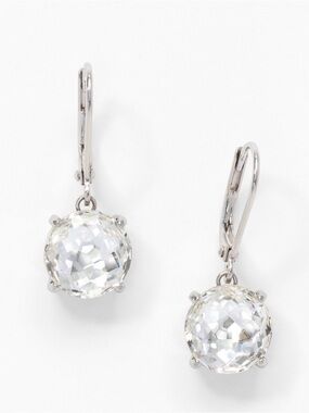 Touchstone Crystal ELLA earrings Swarovski crystals in white BNIB rhodium plated